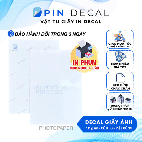 Vật tư giấy in decal